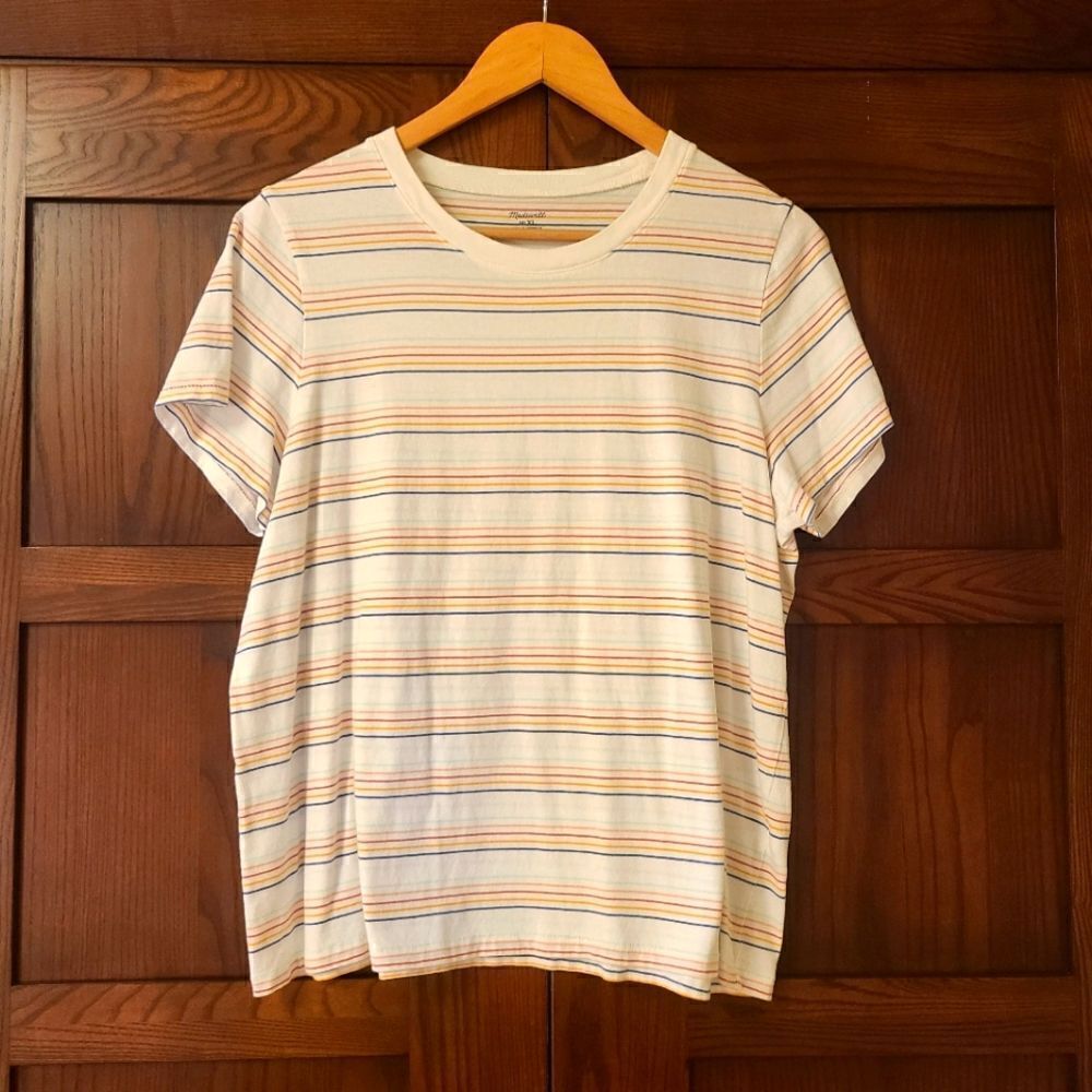 Madewell Northside Vintage Tee in Costillo Stripe Lighthouse - Picture 2 of 7